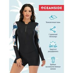 Купальник OCEANSIDE, размер L, синий, черный