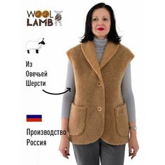 Жилет Wool Lamb, размер 52-54, коричневый