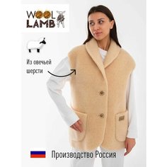Жилет Wool Lamb, размер 44-46, бежевый
