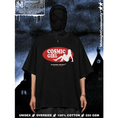Футболка Оверсайз, размер 2XL, черный Victorian Cross