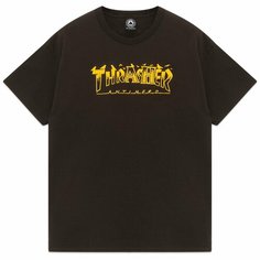 Футболка THRASHER, размер XL, dark chocolate
