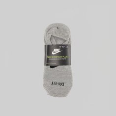 Носки NIKE, комплект, 3 пары, размер 38/42 EU, серый