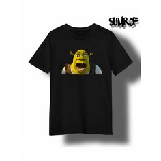 Футболка Zerosell Шрек, размер XXXL, чёрный