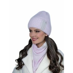 Шапка бини Landre, размер 56-59 см, серый, розовый