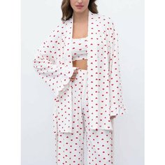 Пижама Mimi Pajamas New, размер XS, белый/красный