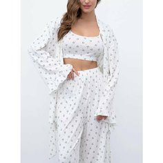 Пижама Mimi Pajamas New, размер XS, белый, черный