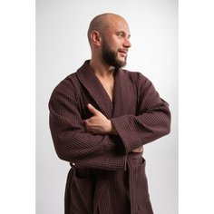 Халат PandaHug, размер 48-50, Шоколадный