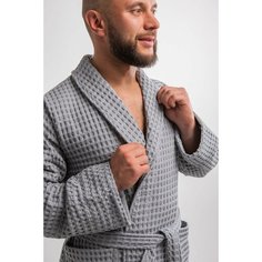 Халат PandaHug, размер 48-50, серый
