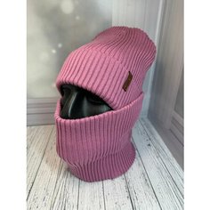 Шапка бини , размер единый, розовый Daisyshop