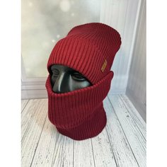Шапка бини , размер единый, бордовый Daisyshop