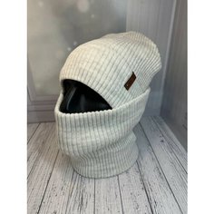 Шапка бини , размер единый, светло-серый Daisyshop