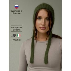Шапка MAYYA, размер OneSize, хаки, зеленый