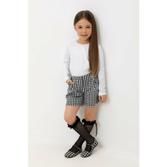 Шорты crockid КР 400732/серая клетка на белом к519, размер 56/104, серый