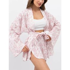 Пижама для кормящих мам Mimi Pajamas New, размер S, красный, розовый, белый