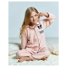 Пижама , размер 120/130, розовый Оранжевые сны