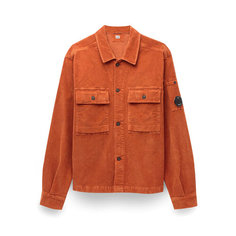 Рубашка C.P. COMPANY corduroy buttoned utility overshirt, размер 54, коричневый