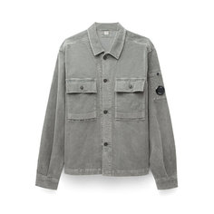 Рубашка C.P. COMPANY corduroy buttoned utility overshirt, размер 54, темно-серый