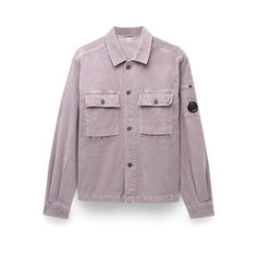 Рубашка C.P. COMPANY corduroy buttoned utility overshirt, размер 54, сиреневый