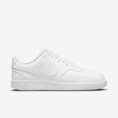 Кеды NIKE M Court Vision Low Next Nature, полнота F (EU)/ на среднюю стопу, размер 12.5 US, белый