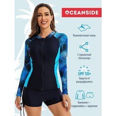 Купальник OCEANSIDE Sport, размер L, синий, голубой