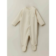 Комбинезон Lagushon, закрытая стопа, размер newborn, бежевый