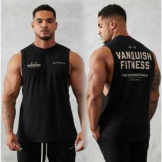 Майка спортивная Майка Vanquish, размер L, черный (126) Balanceshop74