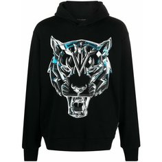 Худи PLEIN SPORT Chrome Tiger, размер L, , черный