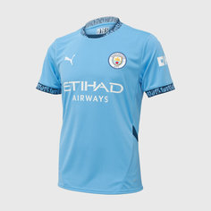 Футболка спортивная PUMA FC Manchester City, размер М, голубой