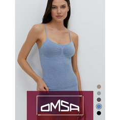 Майка Omsa OMSA MELANGE, 1 шт., размер 48/50 (L/XL), голубой