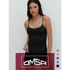 Майка Omsa OMSA MELANGE, 1 шт., размер 46/48 (M/L), nero