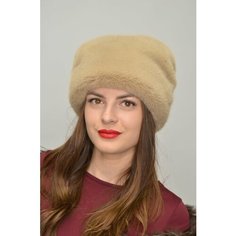 Шапка Венец, размер 56-58, песочный