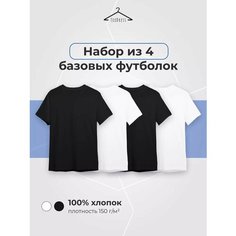 Футболка TexDress, размер XL, черный/белый