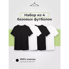 Футболка TexDress, размер 2XL, белый/черный