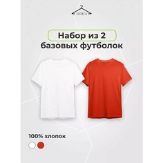 Футболка TexDress, размер 3XL, белый-красный