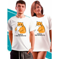 Футболка с котом мем, размер XL, белый Phil Shop
