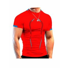 Футболка AURELLA, размер 4XL, красный