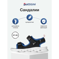 Сандалии Bottilini, размер 31, черно-синий