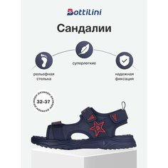 Сандалии Bottilini, размер 34, темно-синий