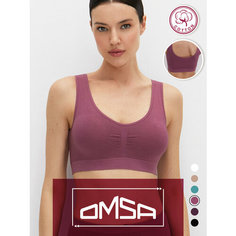 Кроп-топ Omsa OMSA COTTON, 1 шт., размер 50 (XL), коралловый