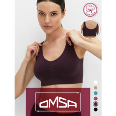 Кроп-топ Omsa OMSA COTTON, 1 шт., размер 50 (XL), фиолетовый