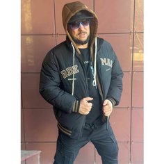 Пуховик Весь мир моды, размер 4XL, черный Bomber Best