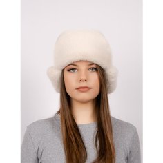 Шапка ушанка , размер 58-59-60, пудровый/молочный Нет бренда
