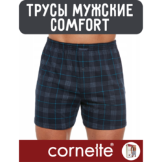 Трусы Cornette Classic, размер M, синяя клетка