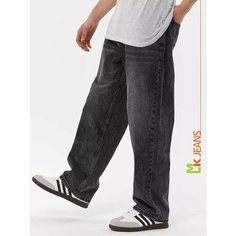 Джинсы широкие MkJeans Loose Fit, размер 34, серый