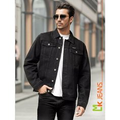Куртка-рубашка MkJeans, размер XXL, black