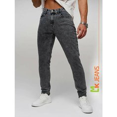 Джинсы зауженные MkJeans Slim fit, размер 31, mid grey