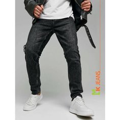 Джинсы зауженные MkJeans Slim fit, размер 31, черный