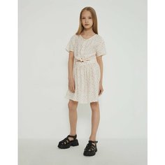 Платье Gloria Jeans GJ COOL, размер 10-12л/146-152, молочный