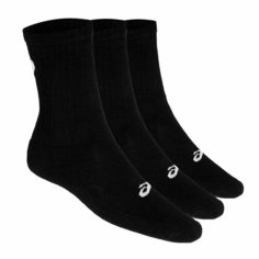 Носки ASICS 3PPK Сrew sock, комплект, 3 пары, размер S, черный