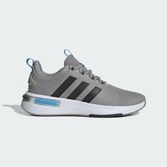 Кроссовки adidas Racer Lite, размер 7 UK, Mgh Solid Grey / Carbon / Blue Burst